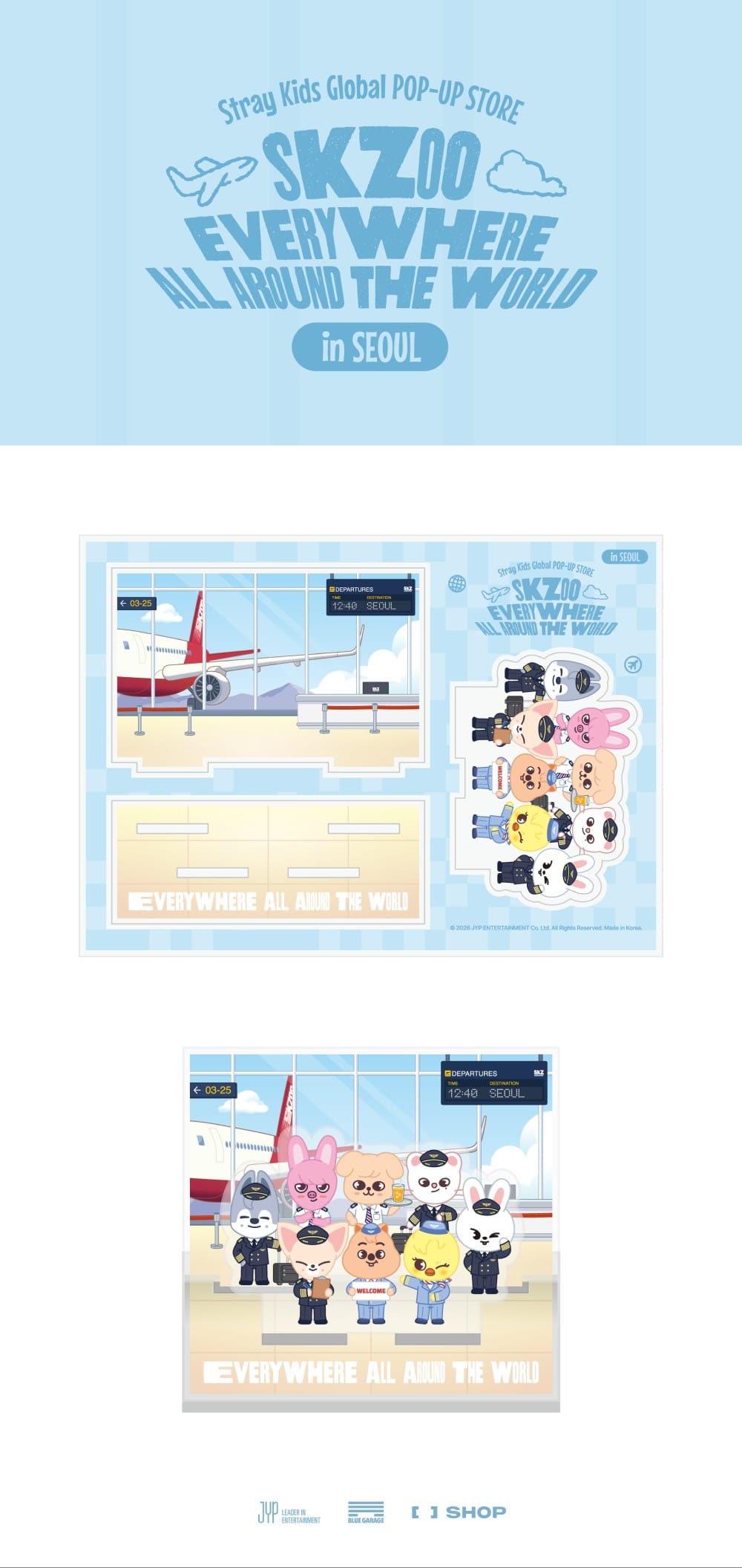 [STRAY KIDS] EAATW in Seoul - Skzoo Acrylic Stand (Seoul Ver.)