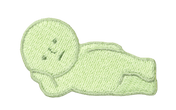 Dreams USA Smiski Embroidered Stickers Iron-On Patches Vol 1 Lounging Kawaii Gifts