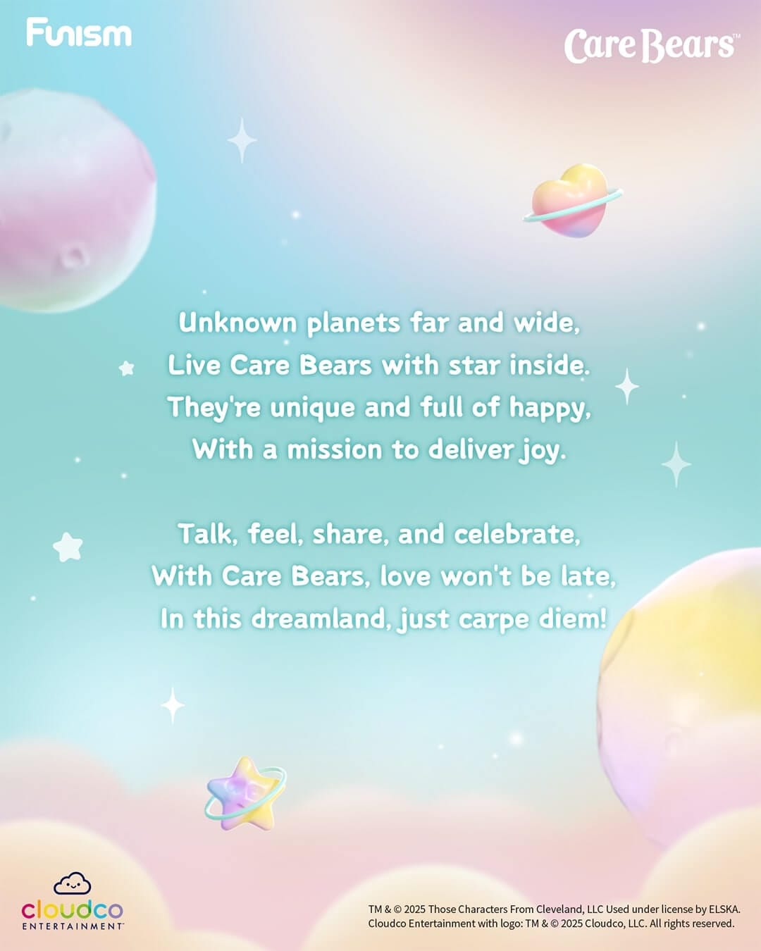 Elska Care Bears Planet of Joy Surprise Box Kawaii Gifts 6970834318814