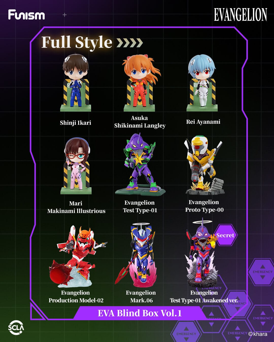 Elska Evagelion Surprise 4" Figure Blind Box Vol. 1 Kawaii Gifts 6972407216893