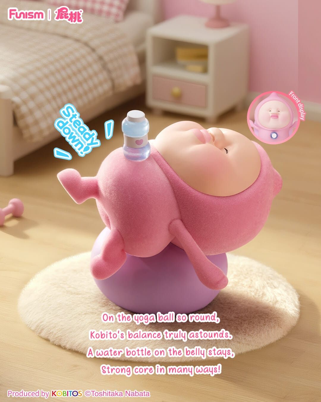 Elska Kobitos Peach Gym Challenge Surprise 4" Figure Blind Box Kawaii Gifts