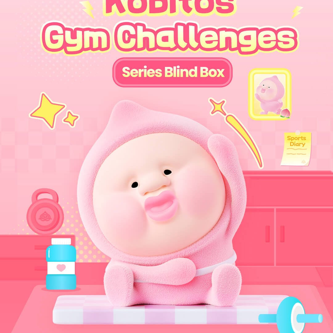 Elska Kobitos Peach Gym Challenge Surprise 4" Figure Blind Box Kawaii Gifts