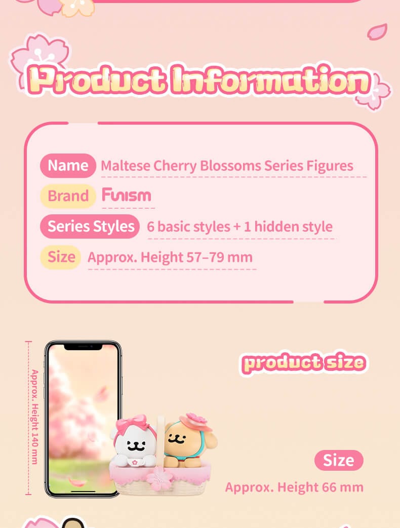 Elska Maltese Sakura Cherry Blossoms Surprise Box Kawaii Gifts 6970834313413