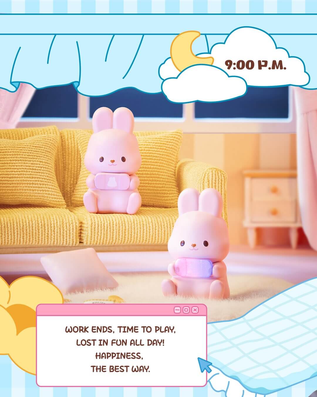 Momo Bunny 24H Life Diary 3-in-1 Surprise Box – Kawaii Gifts