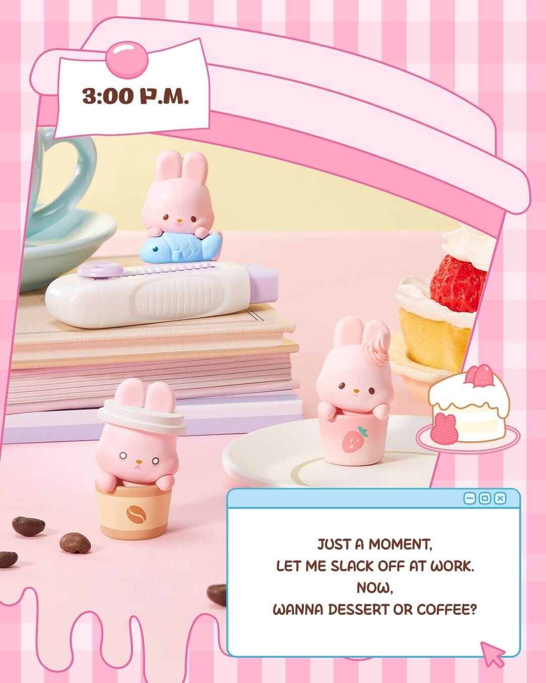 Momo Bunny 24H Life Diary 3-in-1 Surprise Box – Kawaii Gifts