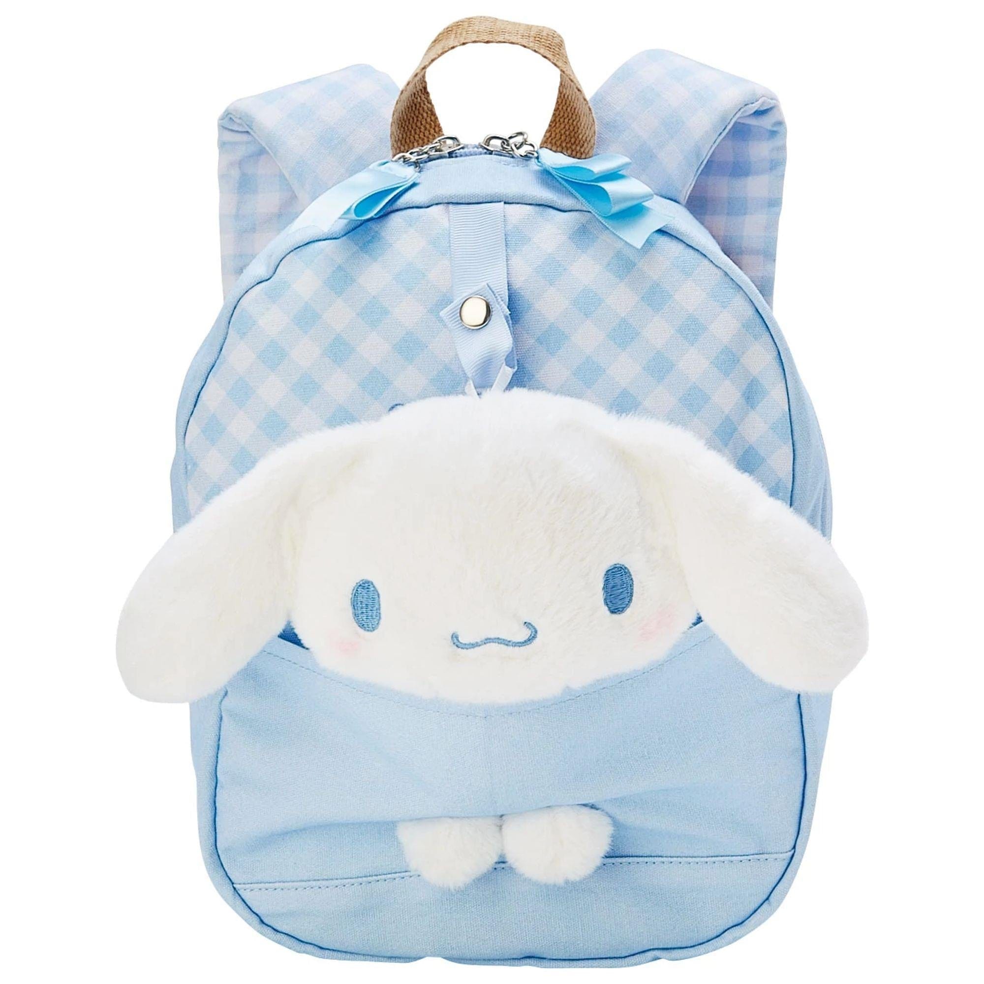 Enesco Sanrio Cinnamoroll Blue Gingham Backpack & Plush Set Kawaii Gifts