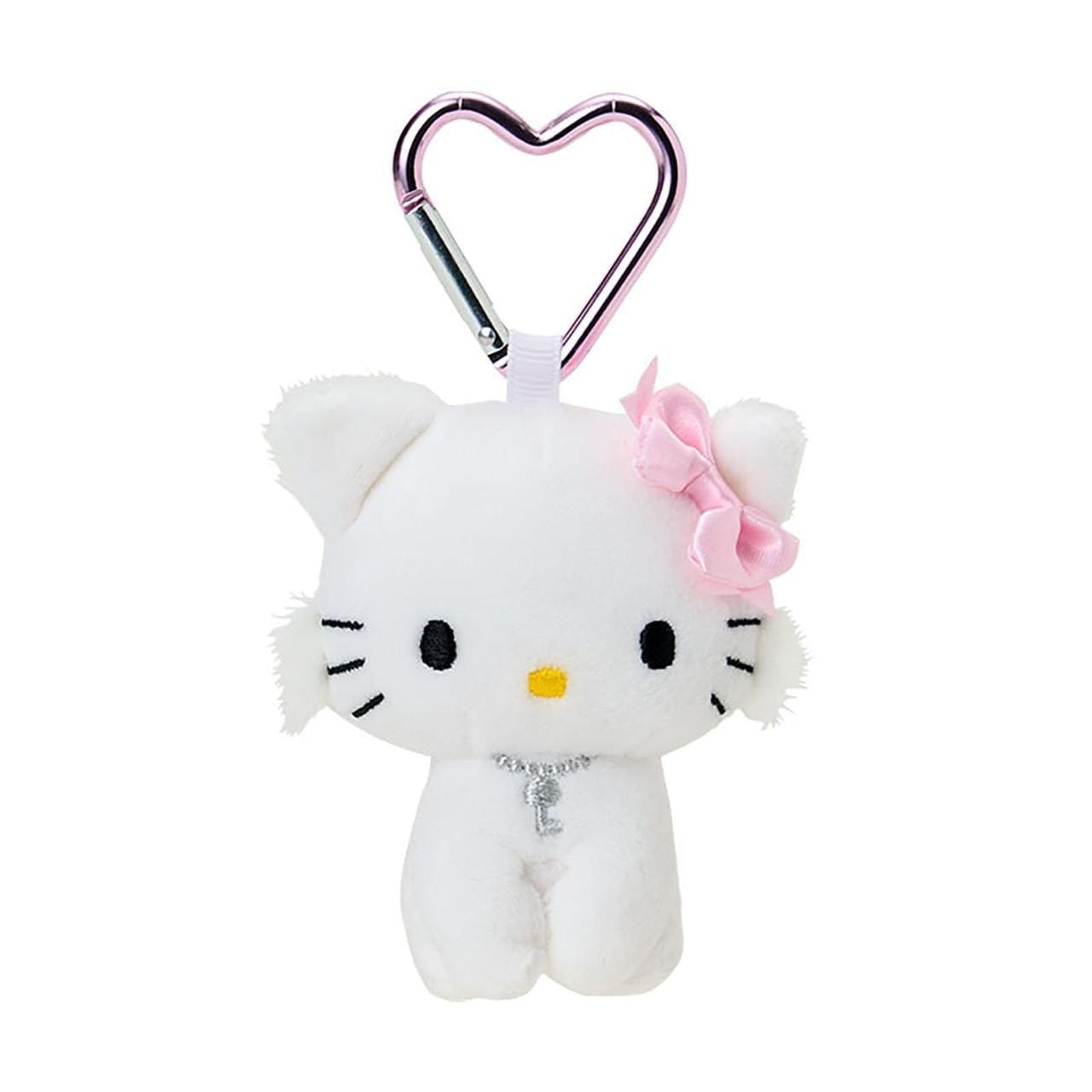 Enesco Sanrio All Stars 4" Plushie Mascot Bag Charms with Heart Carabiner (Over 20 to Choose from) Charmmy Kitty Kawaii Gifts 4550624175487