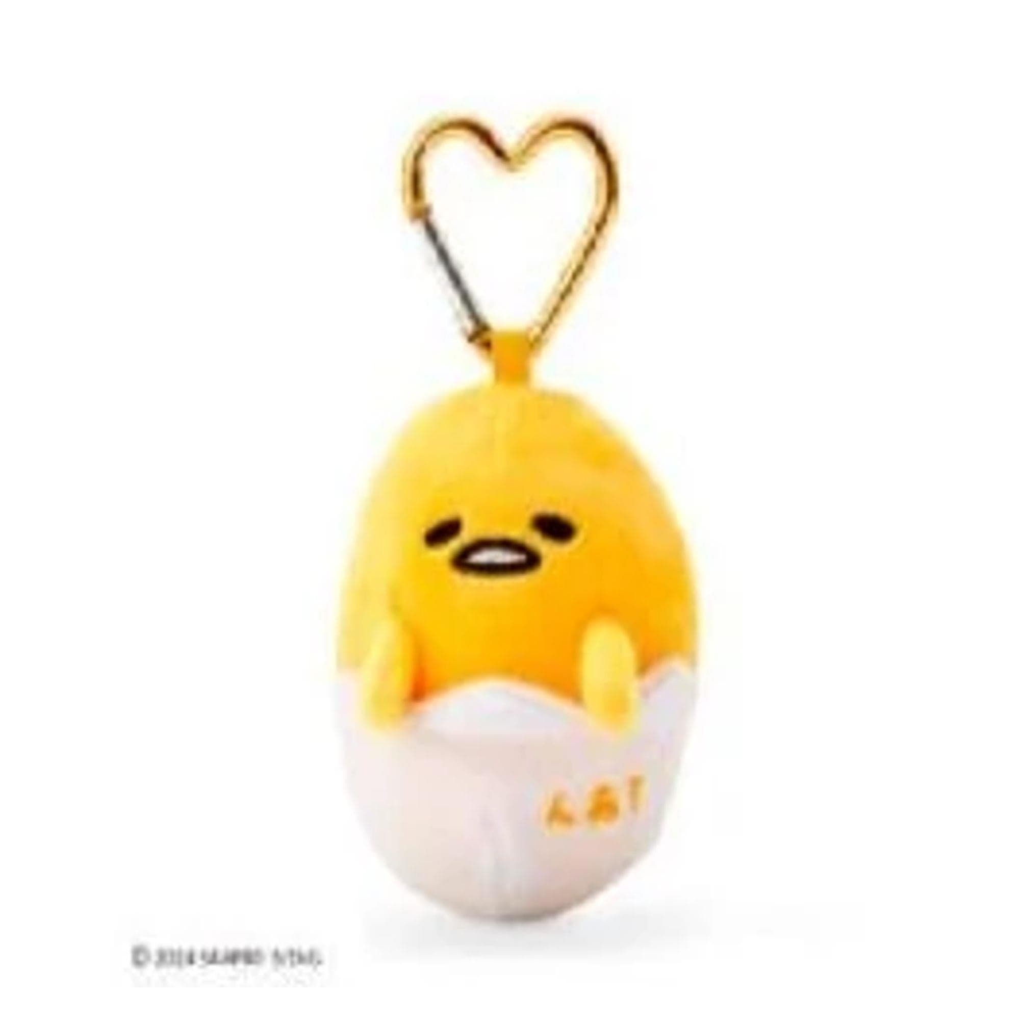 Enesco Sanrio All Stars 4" Plushie Mascot Bag Charms with Heart Carabiner (Over 20 to Choose from) Gudetama Kawaii Gifts 4550624175180