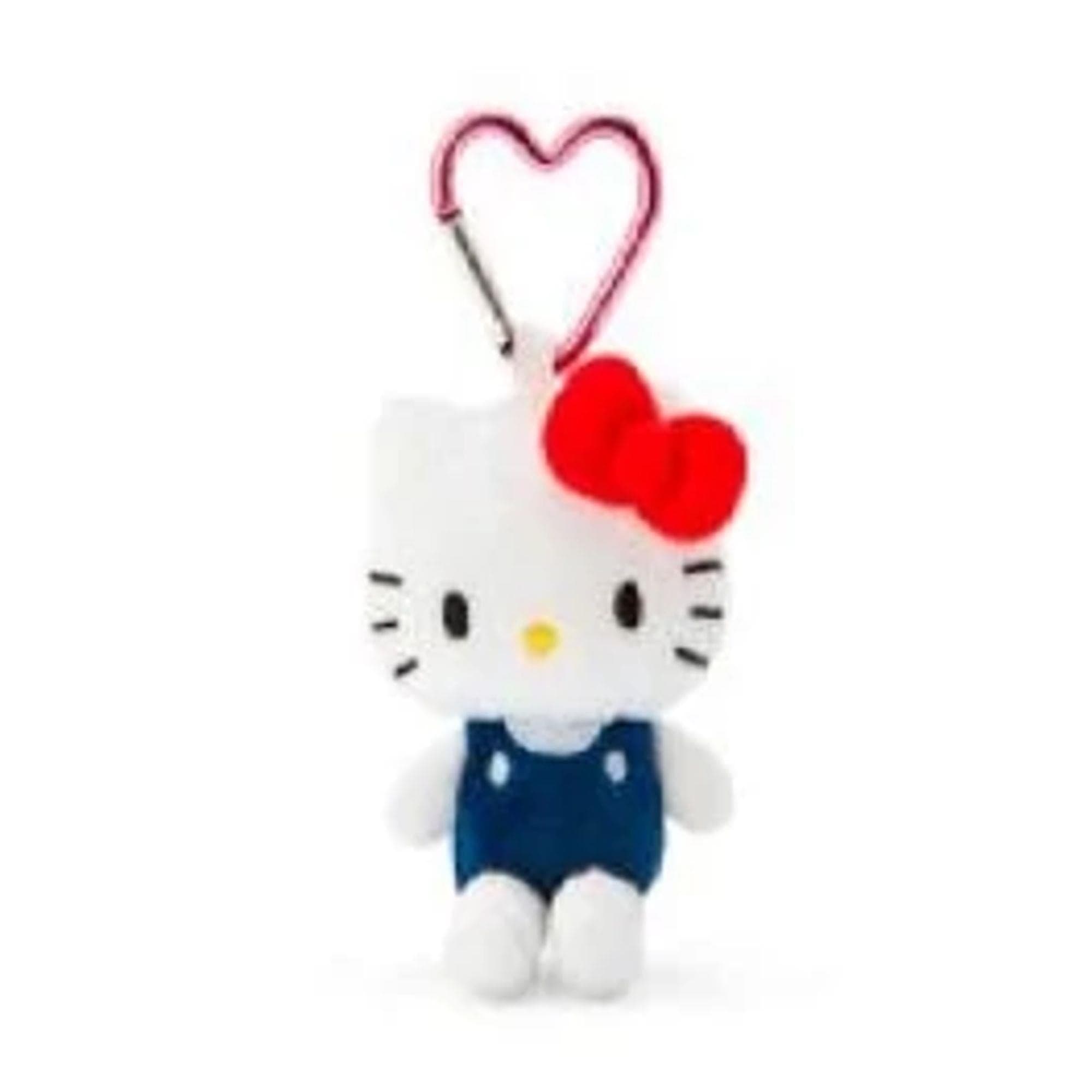 Enesco Sanrio All Stars 4" Plushie Mascot Bag Charms with Heart Carabiner (Over 20 to Choose from) Hello Kitty Kawaii Gifts 4550624174459