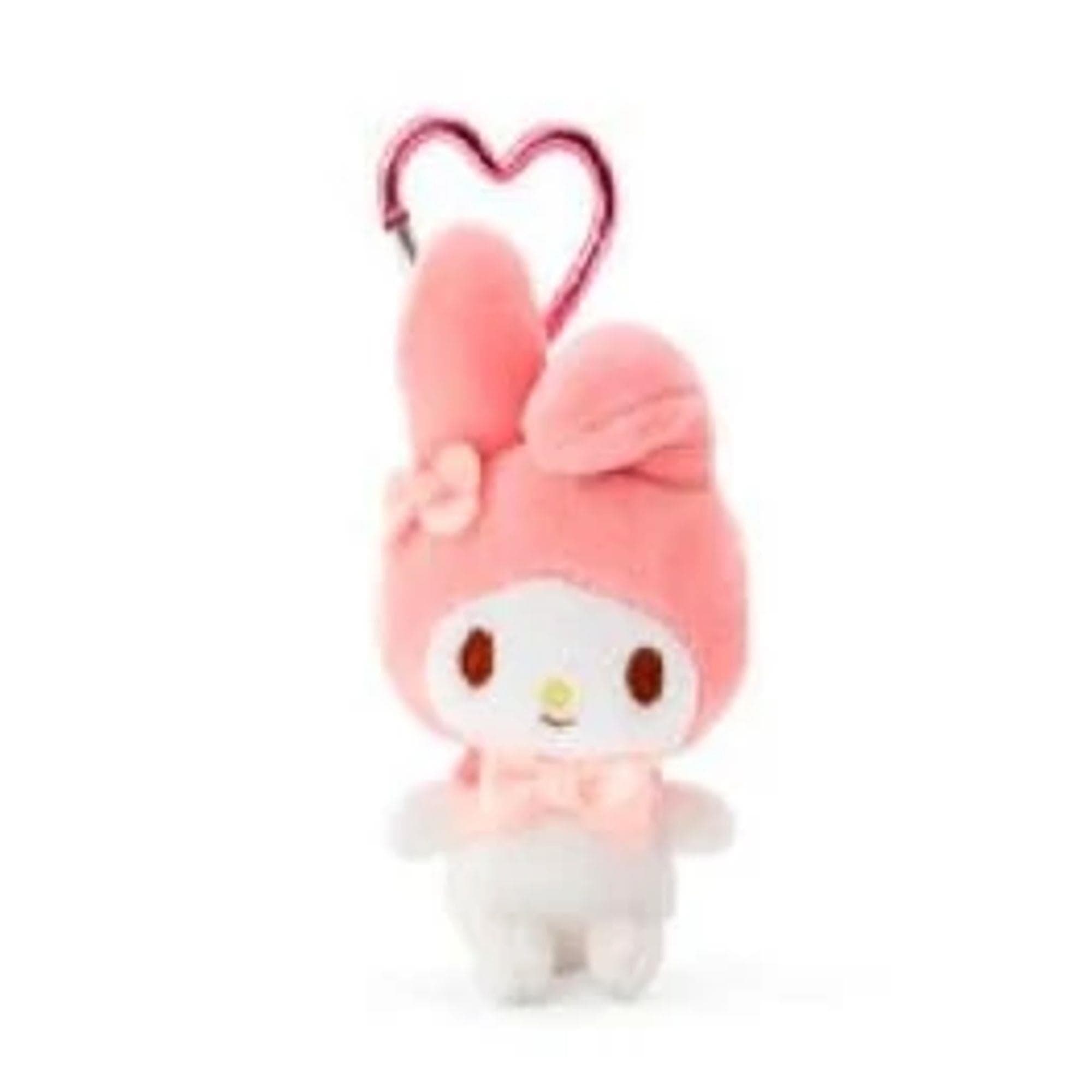 Enesco Sanrio All Stars 4" Plushie Mascot Bag Charms with Heart Carabiner (Over 20 to Choose from) My Melody Kawaii Gifts 4550624174619