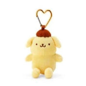 Enesco Sanrio All Stars 4" Plushie Mascot Bag Charms with Heart Carabiner (Over 20 to Choose from) Pompompurin Kawaii Gifts 4550624174671