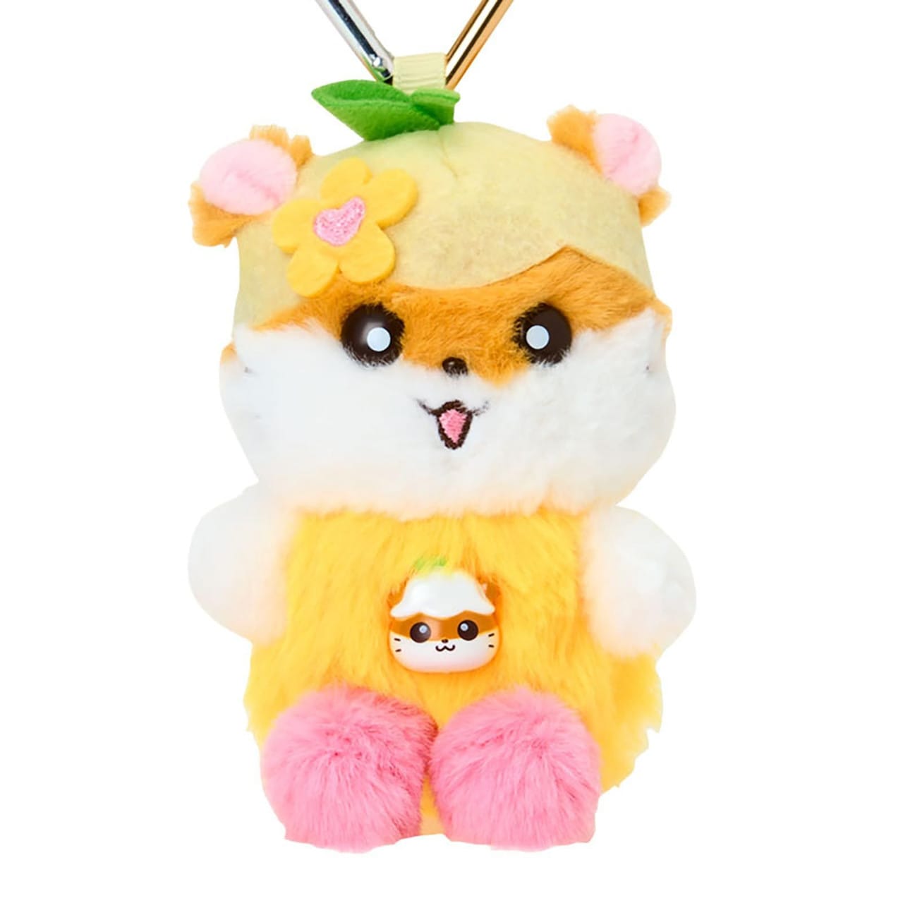 Enesco Sanrio CoroCoro Koririn Tokimeki Pop Beads 5" Plushy Mascot Key Chain Bag Charm Kawaii Gifts 4550624766951