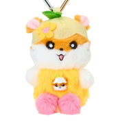 Enesco Sanrio CoroCoro Koririn Tokimeki Pop Beads 5" Plushy Mascot Key Chain Bag Charm Kawaii Gifts 4550624766951