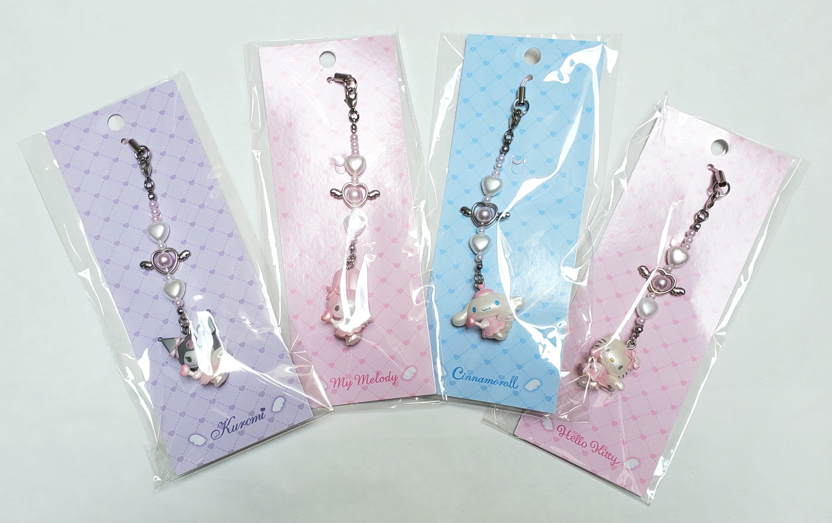 Enesco Sanrio Dreamy Phone Charms: Cinnamoroll, My Melody, Kuromi, Hello Kitty Kawaii Gifts