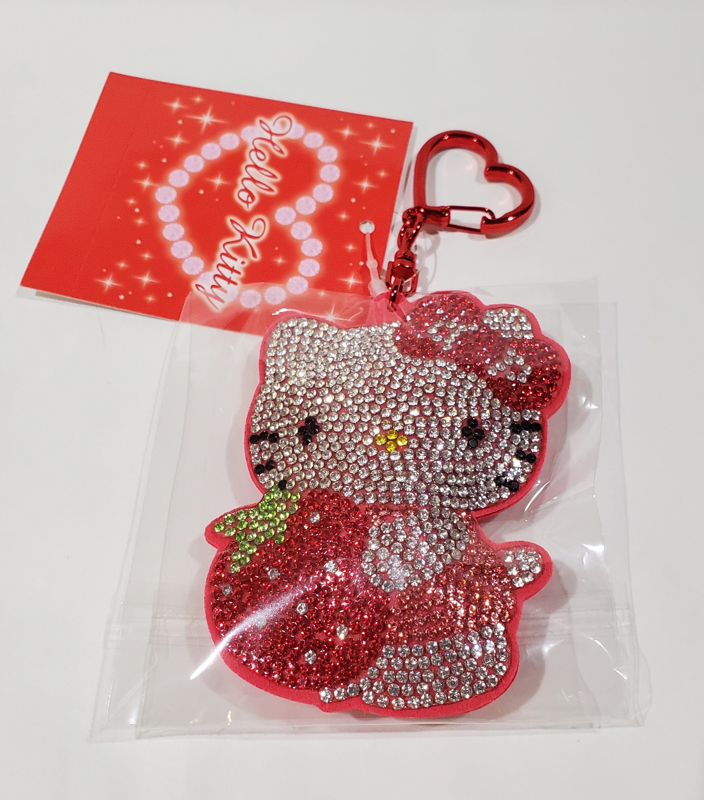 Enesco Sparkly Rhinestone Sanrio Keychains: Hello Kitty, My Melody, Cinnamoroll, Kuromi Kawaii Gifts