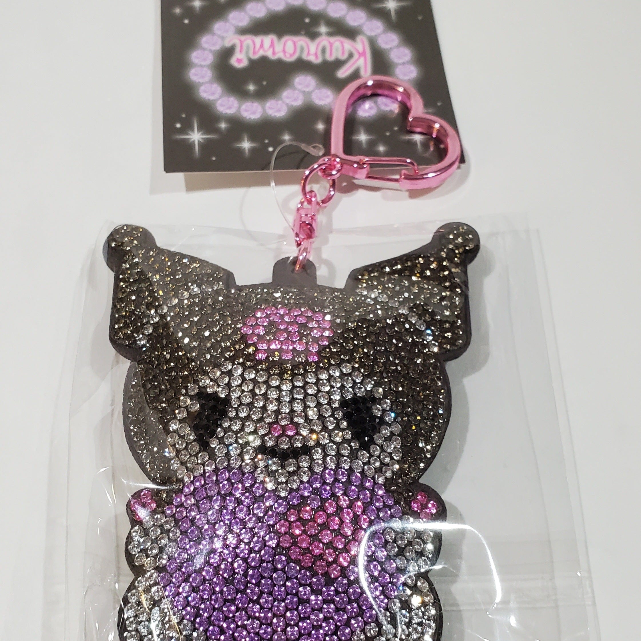 Enesco Sparkly Rhinestone Sanrio Keychains: Hello Kitty, My Melody, Cinnamoroll, Kuromi Kawaii Gifts