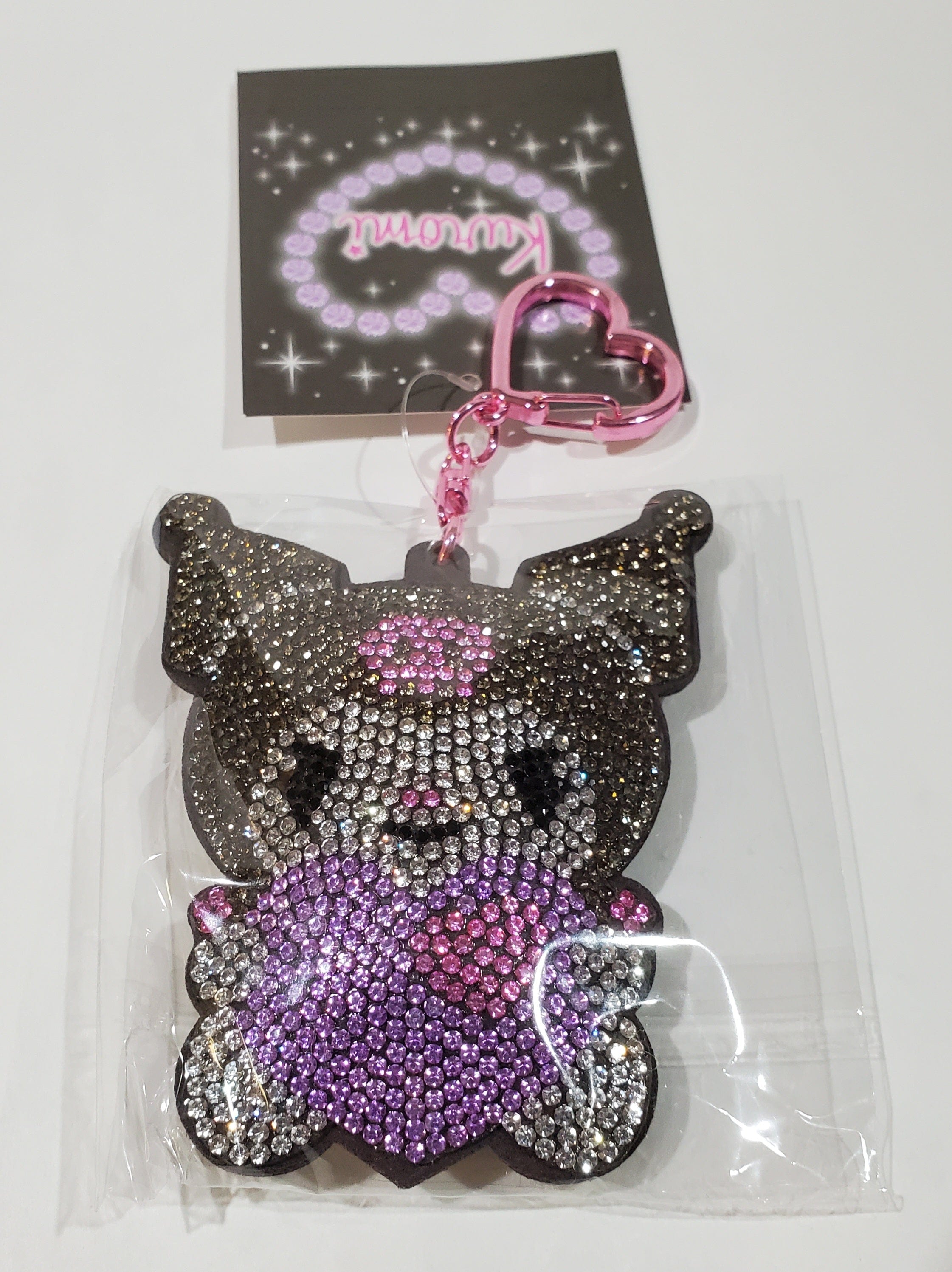 Enesco Sparkly Rhinestone Sanrio Keychains: Hello Kitty, My Melody, Cinnamoroll, Kuromi Kawaii Gifts