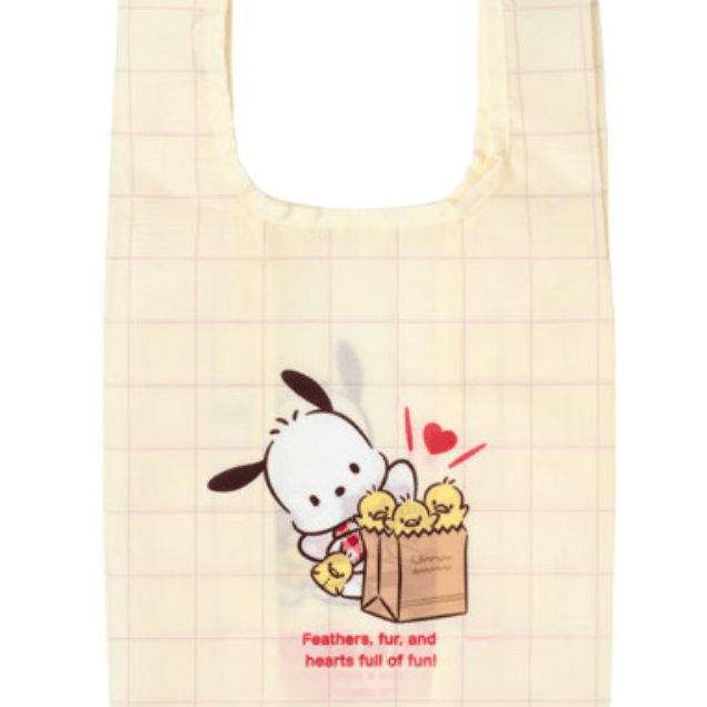 Enesco Pochacco Loves Pi-Chans Reusable Shopping Bag Kawaii Gifts 4550624727716