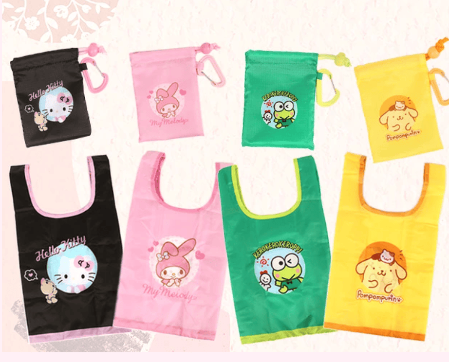 Enesco Sanrio 13" Reusable Shopping Bags (10 to Choose From) Kawaii Gifts
