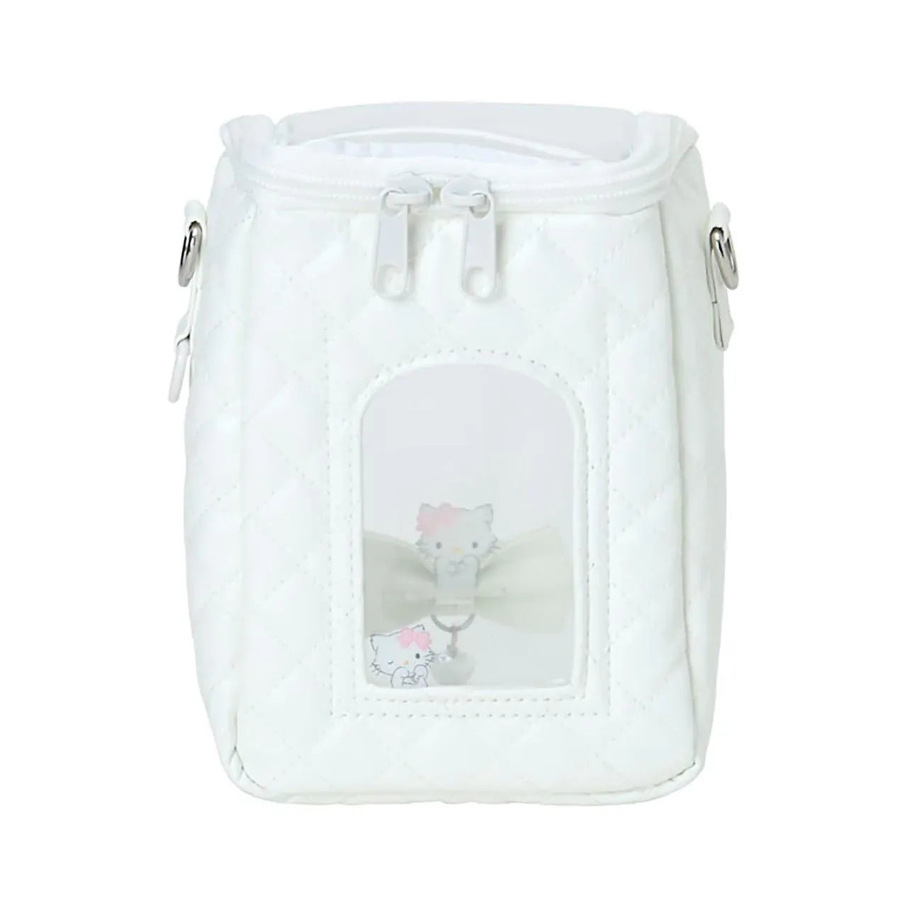 Enesco Sanrio Enjoy Idol Doll Carrying Quilted Pouch with Clear Windows (4 to Choose From) Kawaii Gifts