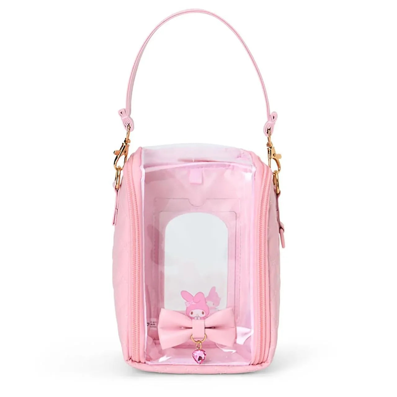 Enesco Sanrio Enjoy Idol Doll Carrying Quilted Pouch with Clear Windows (4 to Choose From) My Melody Kawaii Gifts 4550624876636