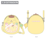 Enesco Sanrio Ita Bags: Hello Kitty, My Melody, Little Twin Stars, Cinnamoroll, Kuromi, Pochacco, Pompompurin Pompompurin Kawaii Gifts 4901610718681