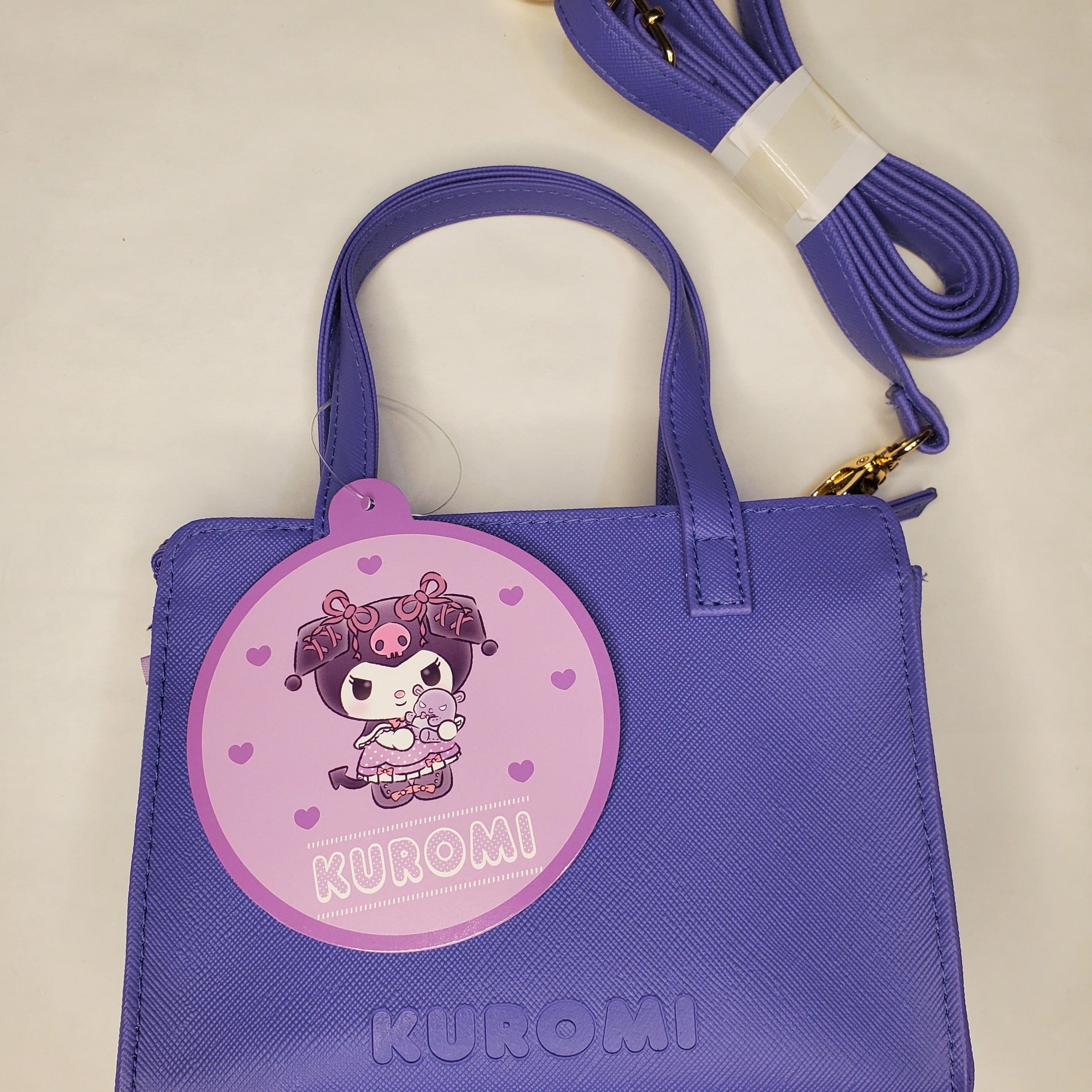 Enesco Sanrio Original Kuromi Handbags with Shoulder Straps Kawaii Gifts