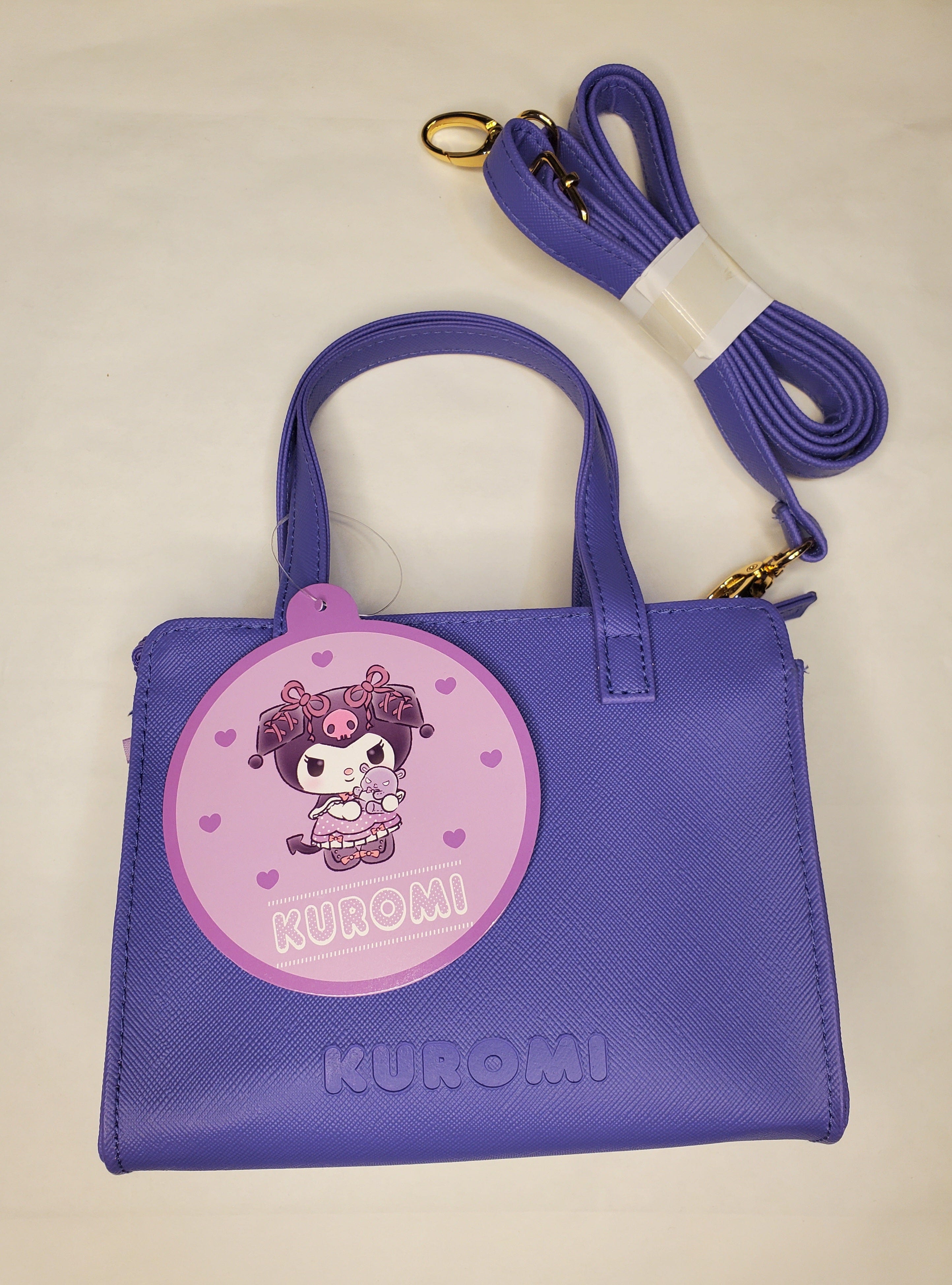 Enesco Sanrio Original Kuromi Handbags with Shoulder Straps Kawaii Gifts