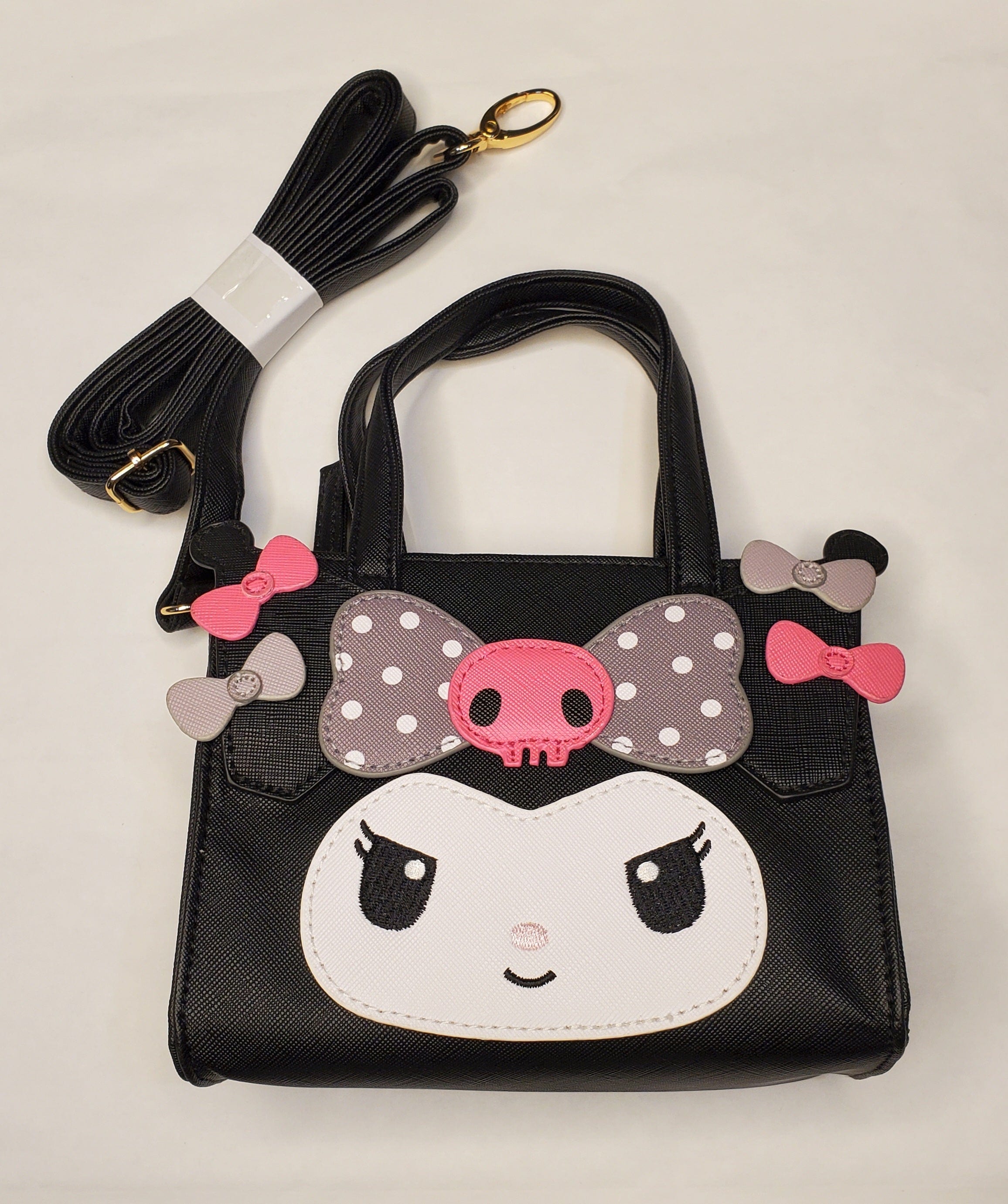 Enesco Sanrio Original Kuromi Handbags with Shoulder Straps Black Kawaii Gifts 4901610892459