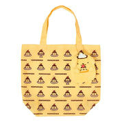 Enesco Sanrio Pompompurin 30th Anniversary Full and Happy Pudding 17" Reusable Shopping Bag Kawaii Gifts 4550624852197
