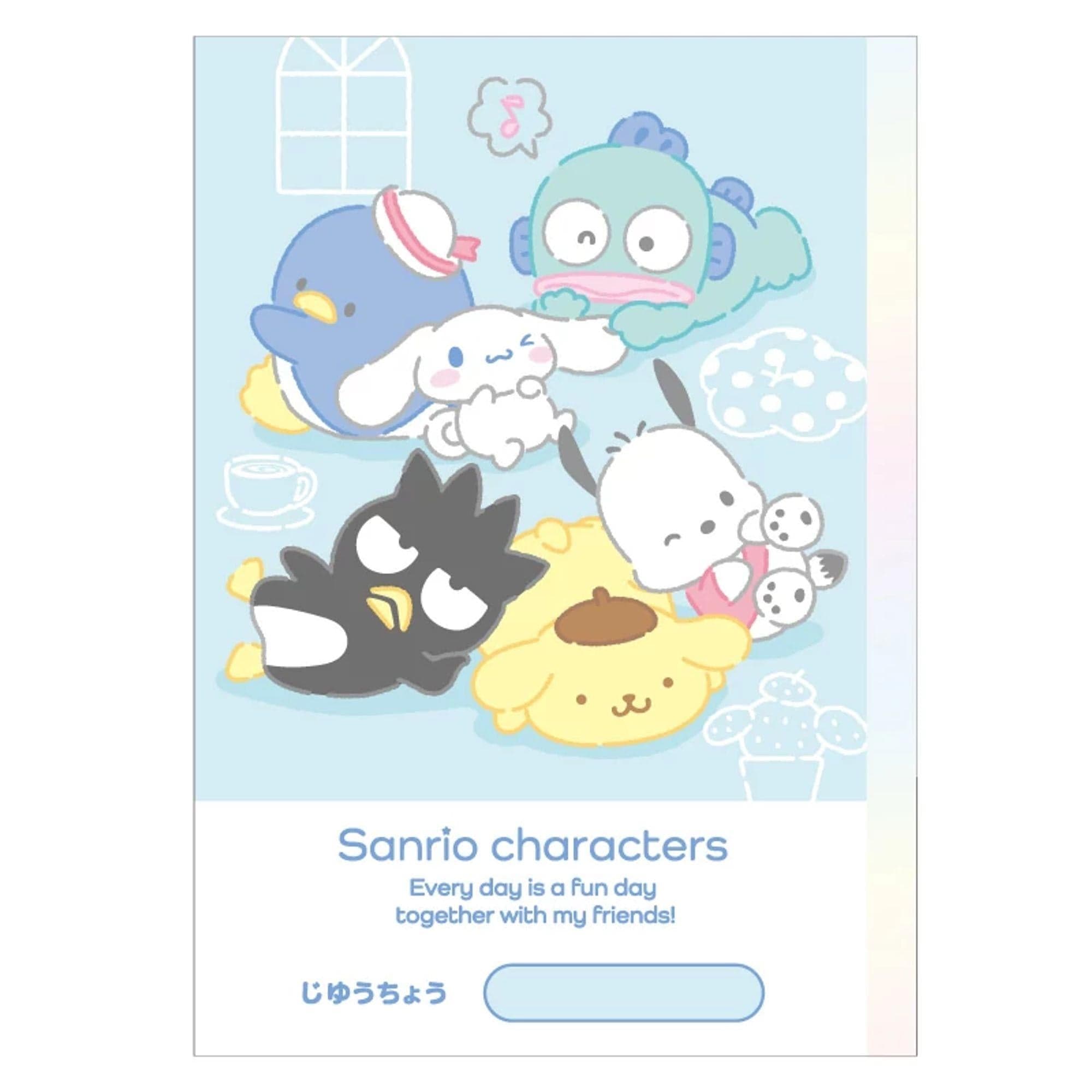 Enesco Sanrio All Stars B5 Blank Notebooks Blue Kawaii Gifts