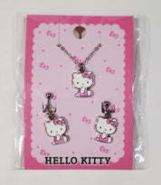 Enesco Sanrio Friends Necklace & Earrings Set: Cinnamoroll, Little Twin Stars, My Melody & Hello Kitty Kawaii Gifts