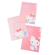 Enesco Sanrio A4 Plastic File Folders 3-Piece Sets: Pochacco, Hello Kitty, My Melody, Cinnamoroll, Kuromi Kawaii Gifts