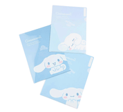 Enesco Sanrio A4 Plastic File Folders 3-Piece Sets: Pochacco, Hello Kitty, My Melody, Cinnamoroll, Kuromi Kawaii Gifts