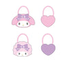Enesco Hello Kitty and My Melody Ponytail Holders 4-Piece Sets My Melody Kawaii Gifts