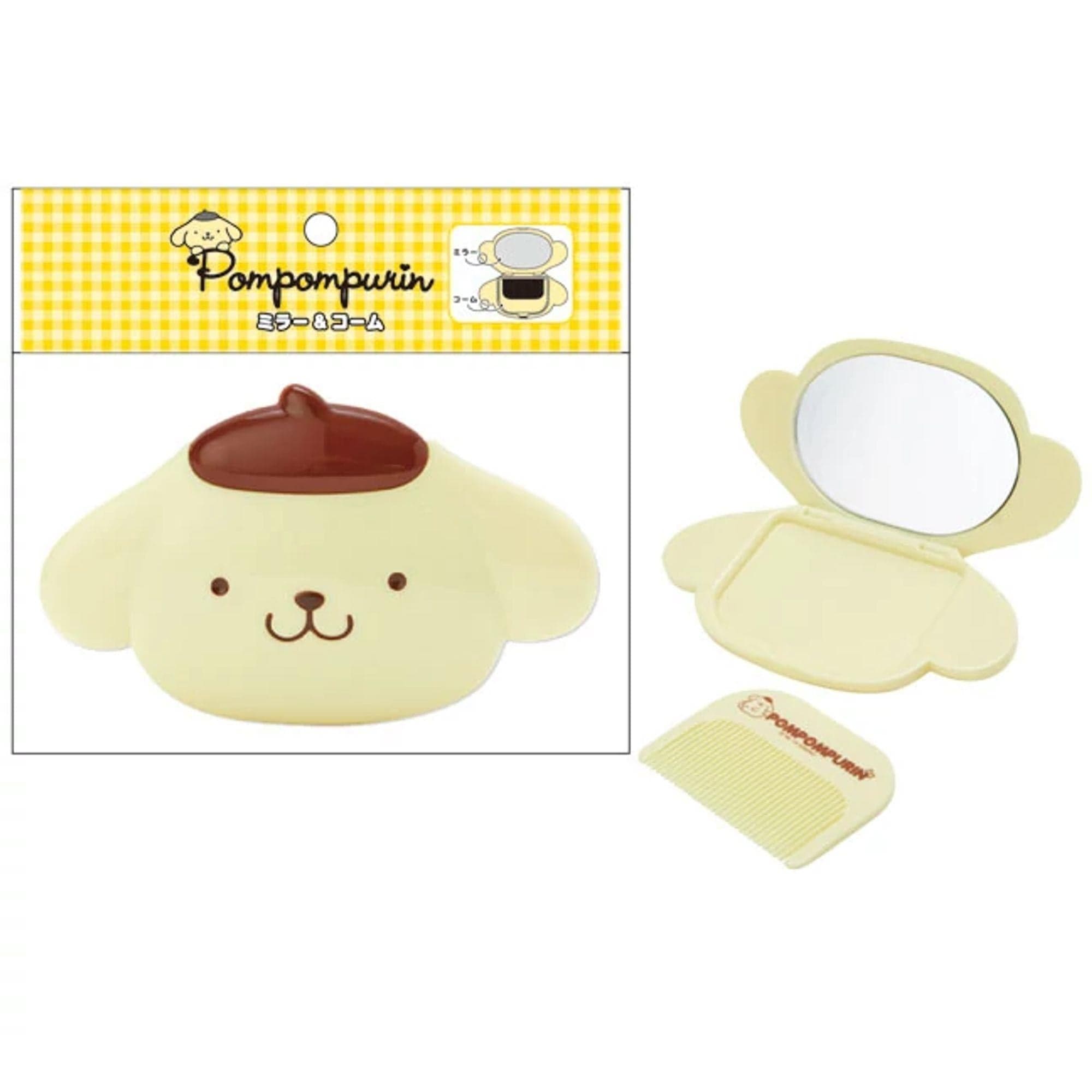 Enesco Sanrio Cuties Mirror & Comb Sets: My Melody, Pompompurin, Cinnamoroll, Pochacco, Kuromi, Hangyodon Kawaii Gifts