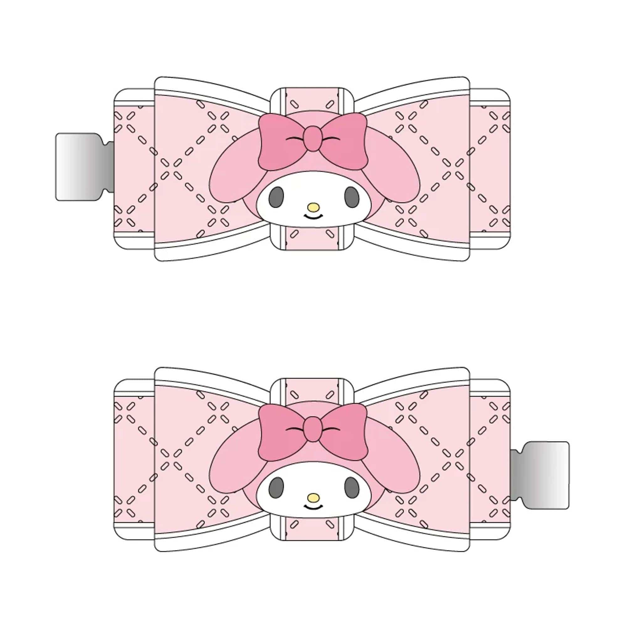 Enesco Sanrio Hair Bow Clips: Pochocco, My Melody, Cinnamoroll, Kuromi, Hello Kitty Kawaii Gifts