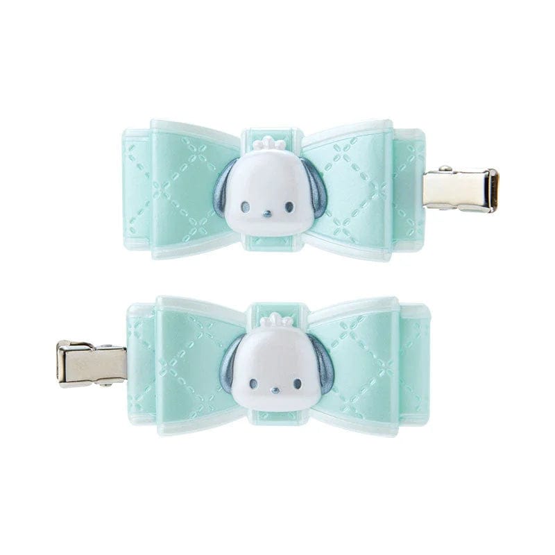 Enesco Sanrio Hair Bow Clips: Pochocco, My Melody, Cinnamoroll, Kuromi, Hello Kitty Pochacco Kawaii Gifts 4550337027356