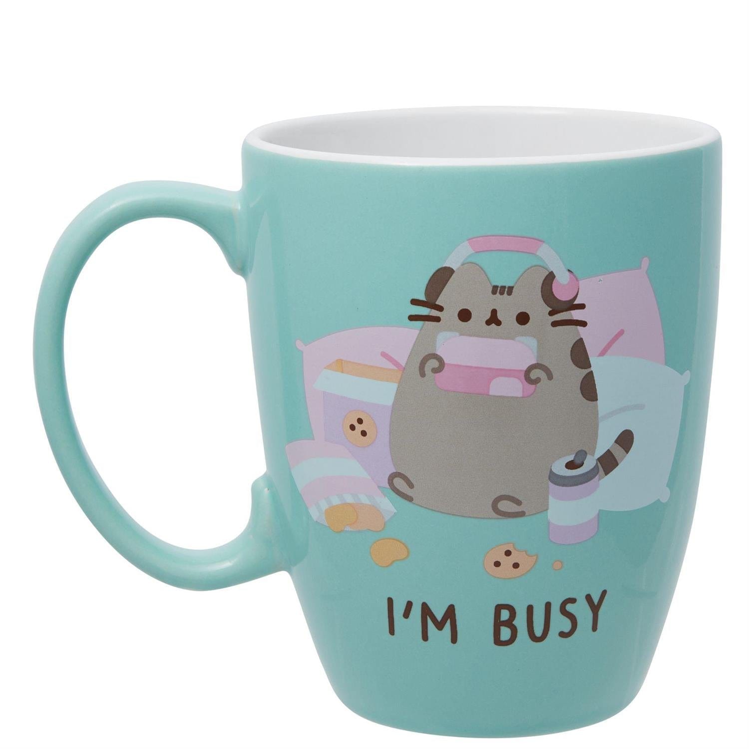 Enesco Pusheen I'm Busy Ceramic Mug 12oz Kawaii Gifts 028399367382