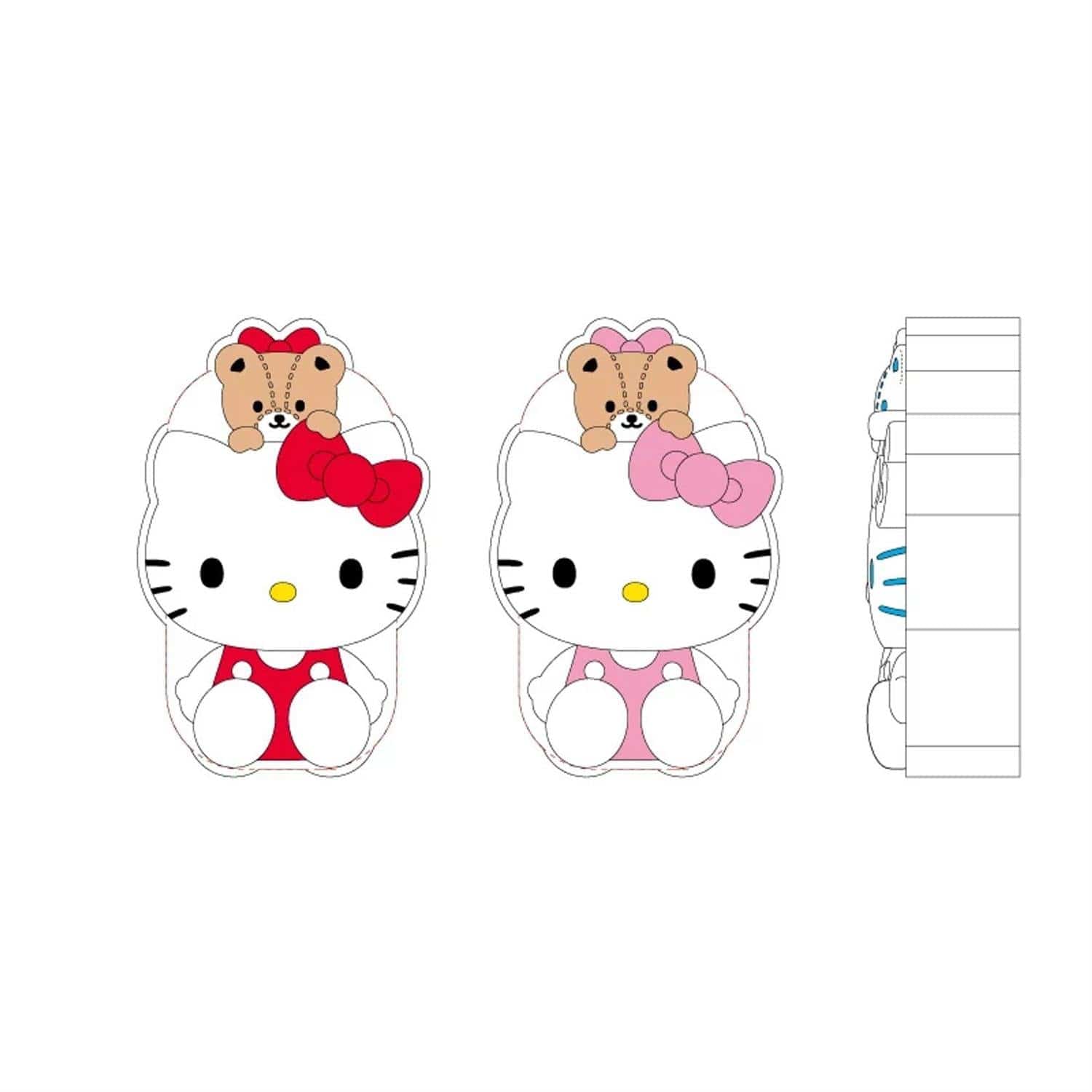 Enesco Sanrio 2-Piece Toothbrush Cover Set: Hello Kitty, My Melody, Cinnamoroll, Kuromi Hello Kitty Kawaii Gifts 4550337457917