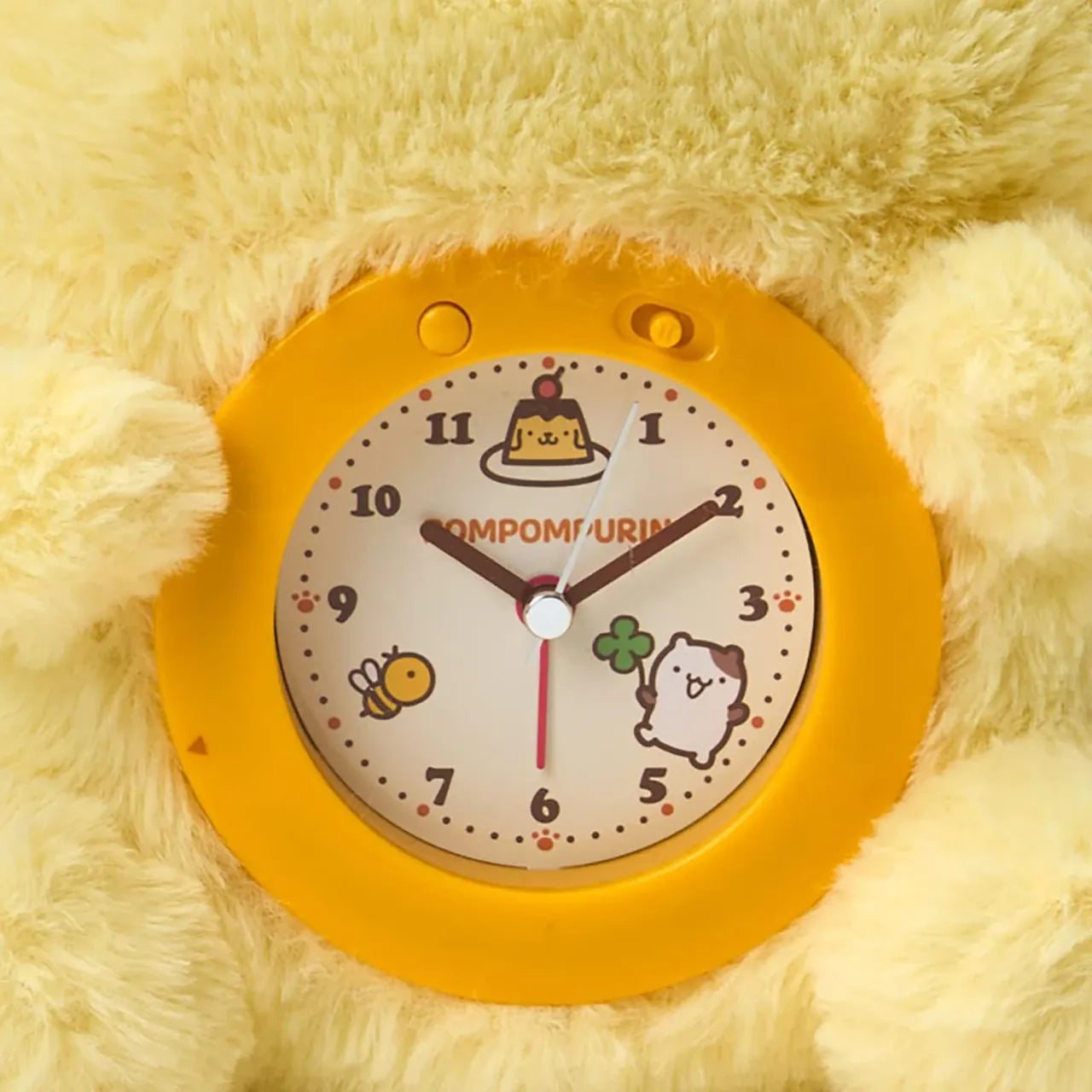 Enesco Sanrio Pompompurin Happy 30th Anniversary 11.5" Plush Clock Kawaii Gifts 4550624851947