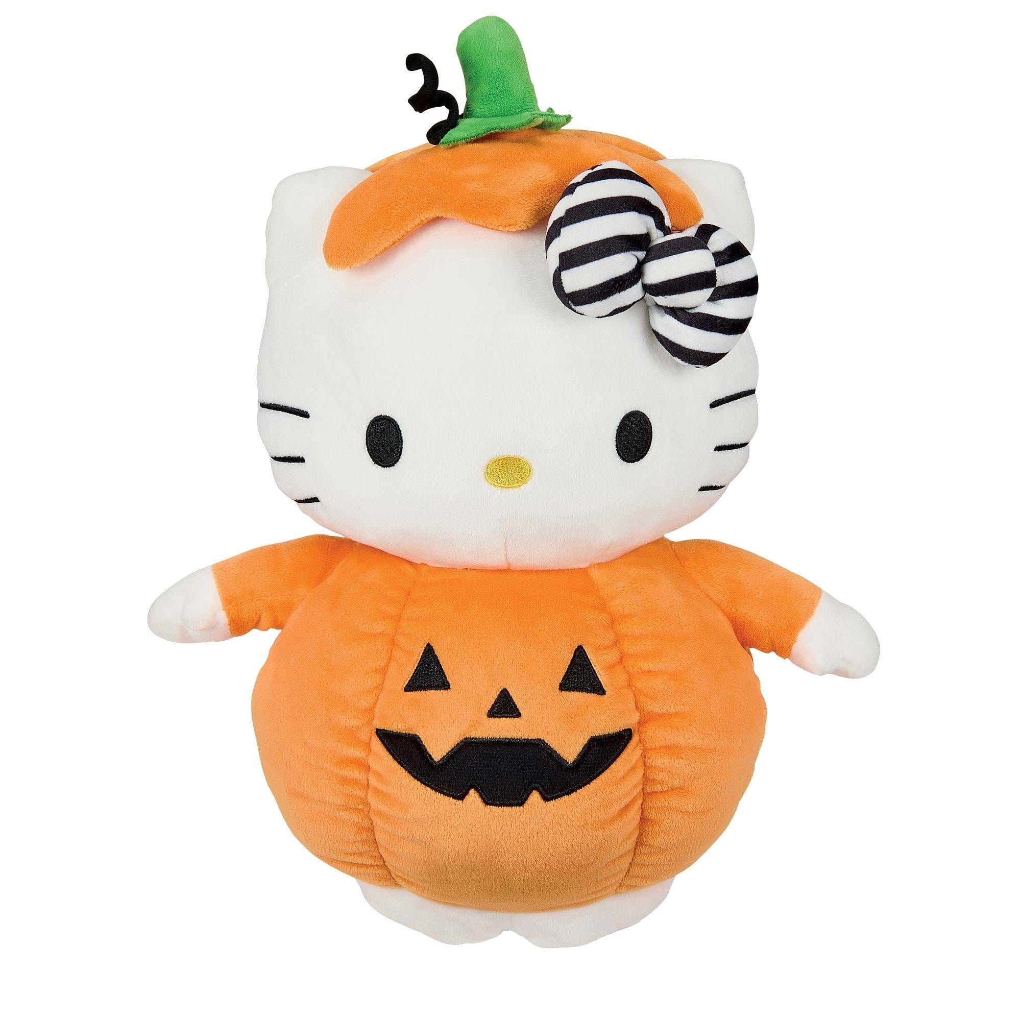 Enesco Hello Kitty 13" Halloween Plush Plushies: Witch, Candy Corn, Pumpkin! Pumpkin Kawaii Gifts