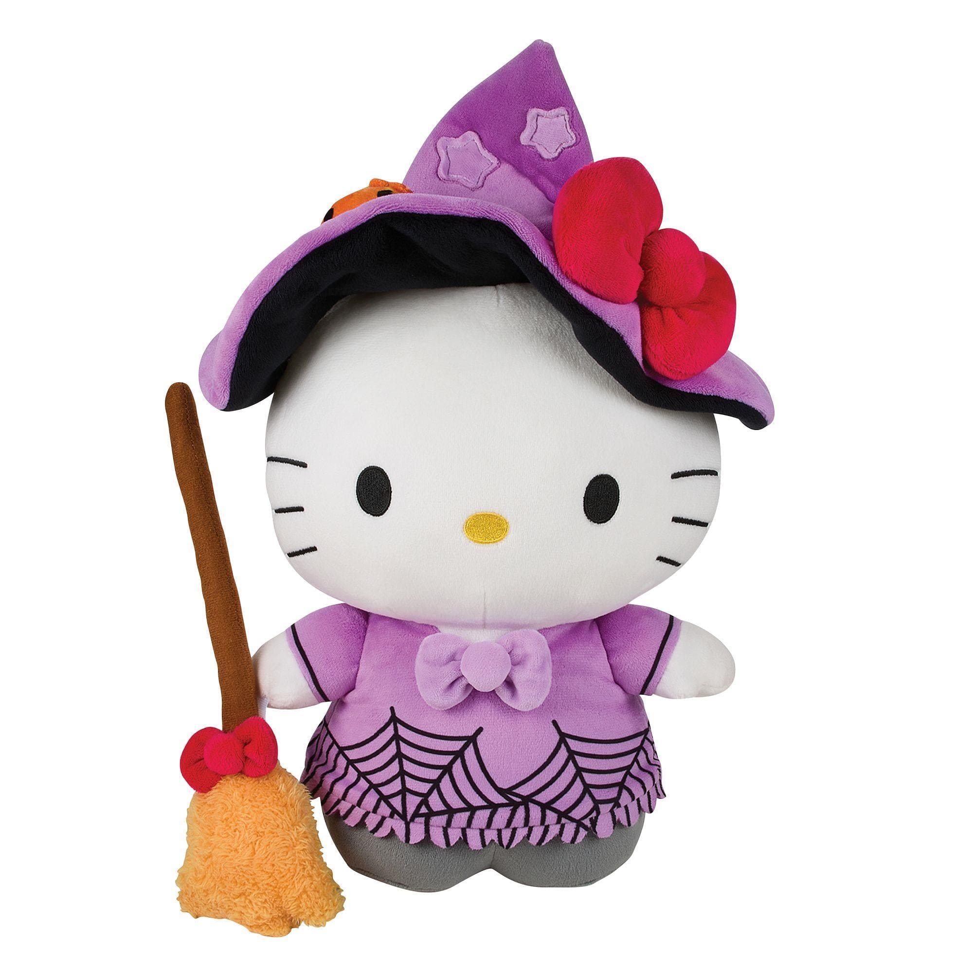 Enesco Hello Kitty 13" Halloween Plush Plushies: Witch, Candy Corn, Pumpkin! Witch Kawaii Gifts