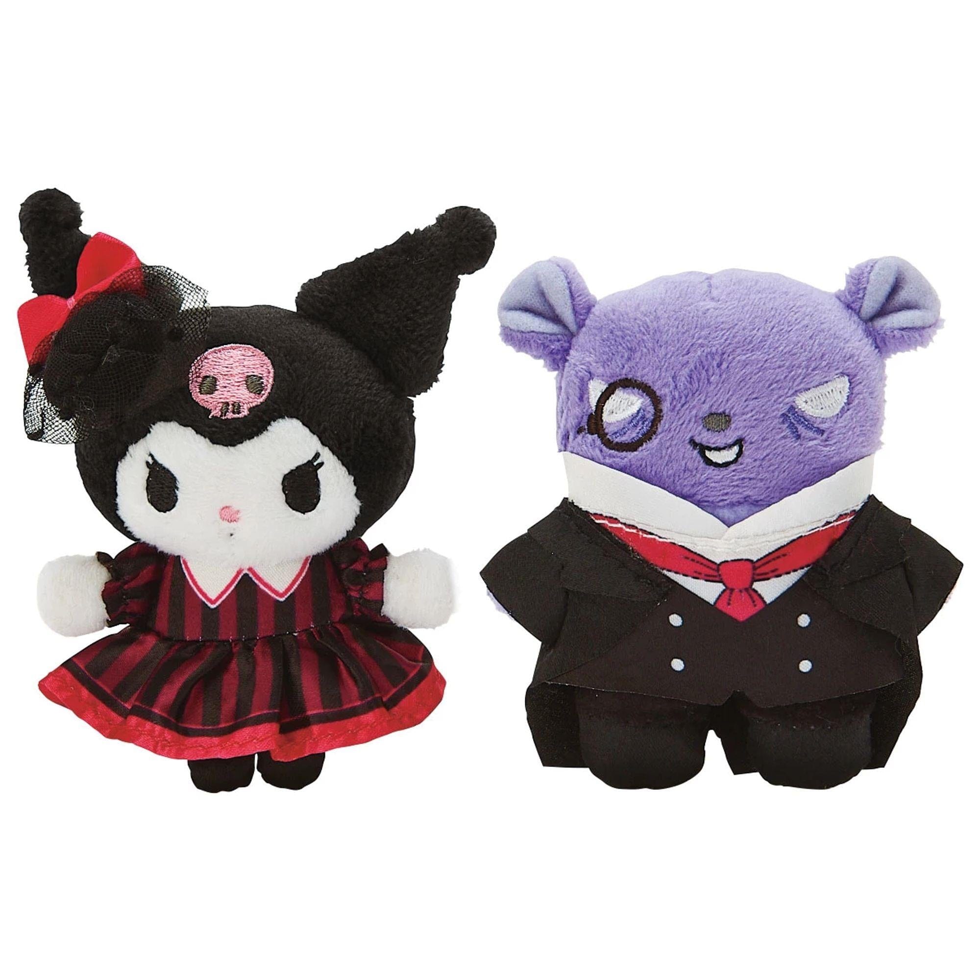 Enesco Sanrio Ojo Kuromi Princess & Baku Mascot Brooch Set Kawaii Gifts