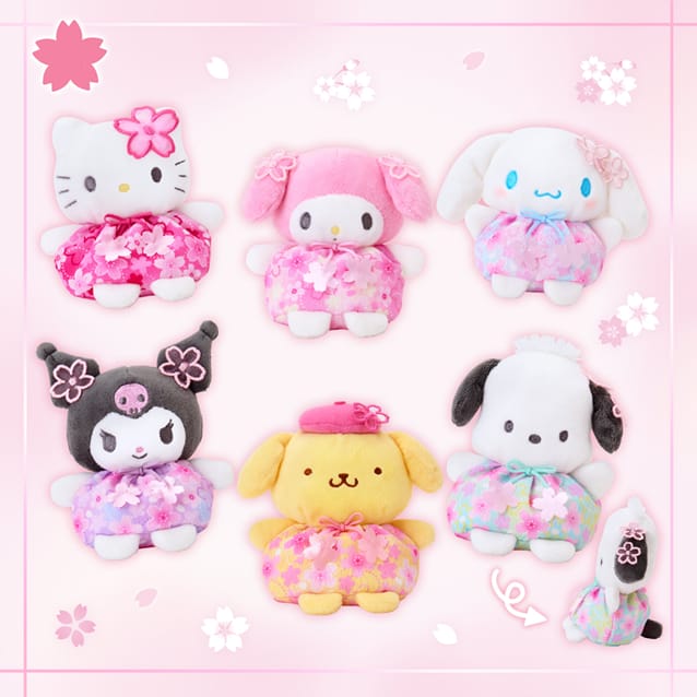 Enesco Sanrio Sakura All Stars Palm-Size Plush Collection Kawaii Gifts