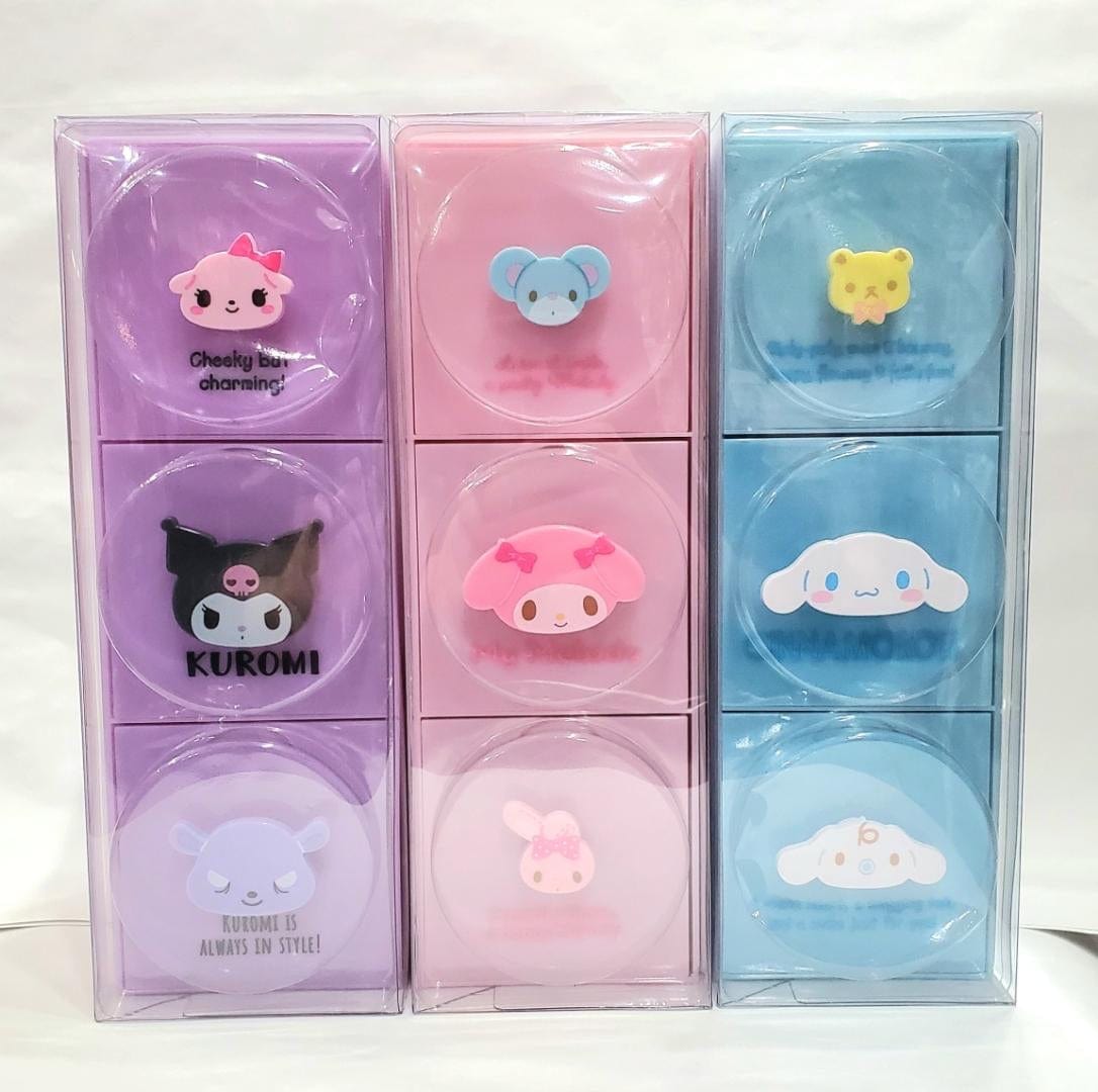 Enesco Sanrio Stackable Chest of Drawers: My Melody, Cinnamoroll, Kuromi Kawaii Gifts