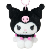 Enesco Sanrio All Stars 3" Flocked Mascot Keychains (10 to Choose From) Kuromi Kawaii Gifts 4550624185134