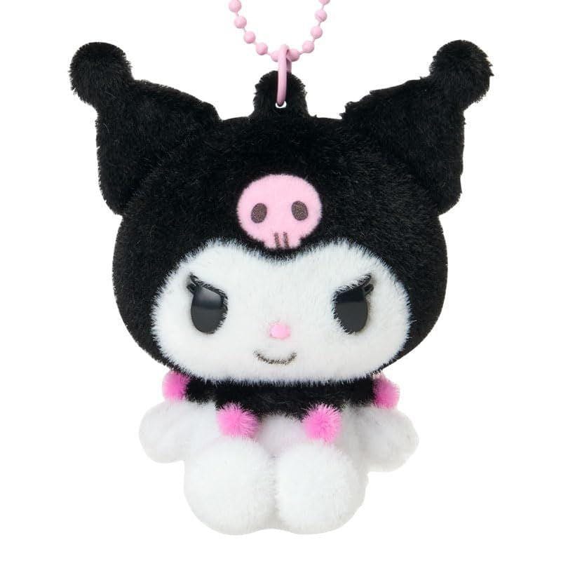 Enesco Sanrio All Stars 3" Flocked Mascot Keychains (10 to Choose From) Kuromi Kawaii Gifts 4550624185134