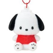 Enesco Sanrio All Stars 3" Flocked Mascot Keychains (10 to Choose From) Pochacco Kawaii Gifts 4550624185158