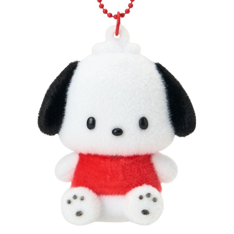 Enesco Sanrio All Stars 3" Flocked Mascot Keychains (10 to Choose From) Pochacco Kawaii Gifts 4550624185158